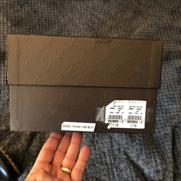 GUCCI BLACK Leather  BOOTS size 37/7 - Picture 12 of 12